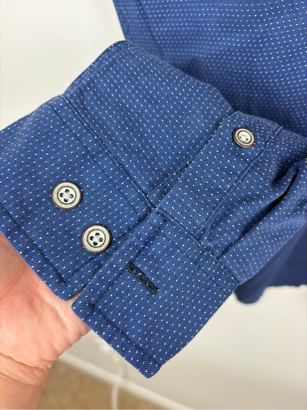 Carbon2Colbalt Classic Men's Blue Button-Down XL 100% Cotton Rugged Casual - Picture 4 of 10